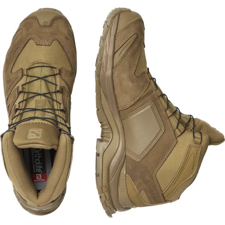 Brown Salomon Xa Forces Mid Men's Tactical Boots | IE GW9371